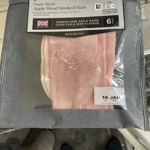 Apple wood smoked ham