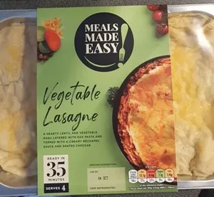 Vegetable lasagne