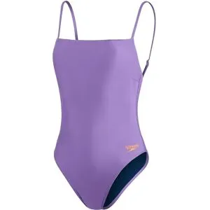 Speedo Adjustable Thinstrap Swimsuit Dam, Purple, 38