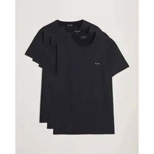 Paul Smith 3-Pack Crew Neck T-Shirt Black
