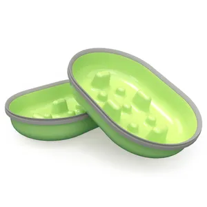 SureFeed Microchip foderautomat - Tillbehör: 2 st SureFeed Slow-Feeding utbytesskålar, 375 ml, gröna