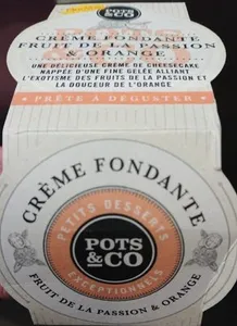 Creme fondante fruits de la passion & orange