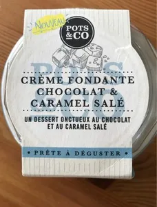 Crème fondante chocolat & caramel salé
