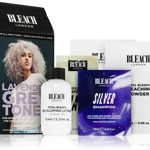 Bleach London Tonerkit Semi-permanent hårfärg för blont hår Färg Lavendelgrå