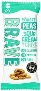 Roasted peas sour cream