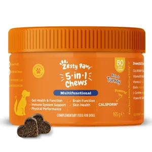 Zesty Paws 5-in-1 Chews Kalkon - 50 tuggtabletter