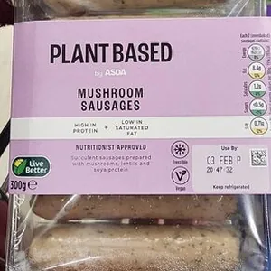 Plant based mushroom sausages
