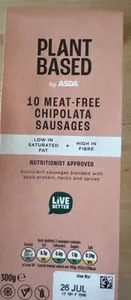 10 Meat-Free Chipolata Sausages