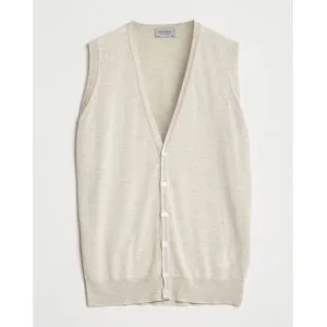 John Smedley Huntswood Slim Fit Waistcoat Grey Fleece