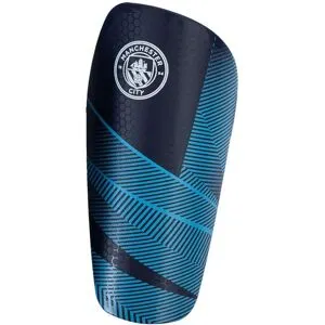 Pertemba FR - Sporting & Traveling Manchester City FC Barn/Barn Fuse Slip-In Benskydd 7-9 Years vit/blå