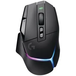 G502 X Plus - Mus - optisk - 13 knappar (LIGHTFORCE-switchar) - Trådlös (USB) - Hero 25K-sensor - Lightsync RGB - Logitech LIGHTSPEED-mottag