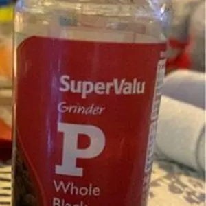 Whole black peppercorns