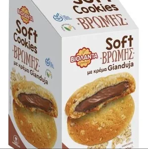 Soft Cookies Βρώμης με κρέμα Gianduia
