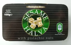 Sesame halva with pistachio nuts