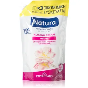 PAPOUTSANIS Nature Cream Flytande Tvål Mandel Refill 750ml