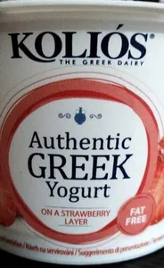 Yogurt greco stwraberry layer