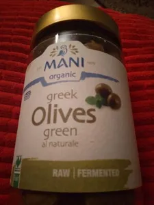 Organic Greek Olives Green