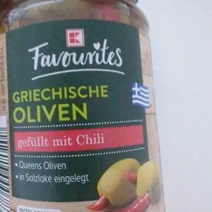 Griechische Oliven Gefüllt Mit Chilli
