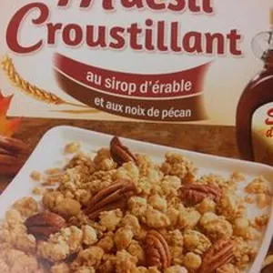 Muesli Croustillant au sirop d'érable et aux noix de pécan