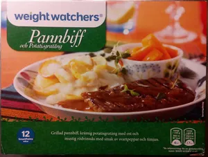 Weight Watchers Pannbiff och potatisgratäng