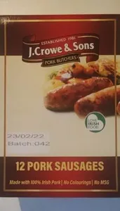 Pork sausages