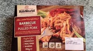 Barbecue flavoured pulled pork