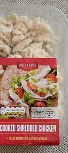 Cooked shredded chicken