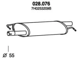 Mittenljuddämpare PEDOL 028.076