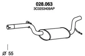 Mittenljuddämpare PEDOL 028.063