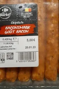 Chipolata goût bacom