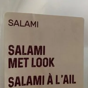 Salami à l'ail