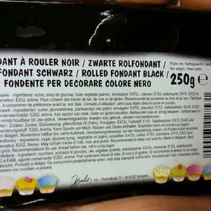 Fondant à rouler noir