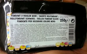 Fondant à rouler noir