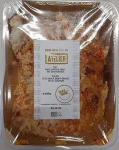 Poulet à la sauce aigre-douce et riz basmati