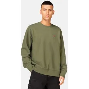 Levi's Sweatshirt med logotyp Male S Grön