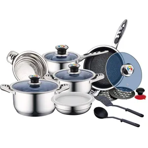 Set med Kokkärl och Köksredskap - 16 Delar