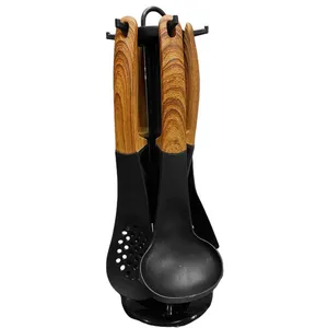 Köksredskap med Stativ - Trä