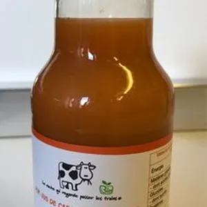 Pur jus de carotte et de pomme au gingembre