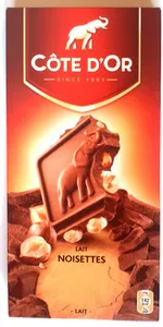 Côte d'Or lait Noisettes