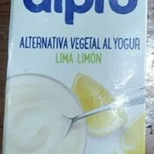 Alternativa vegetal al yogur Lima limón
