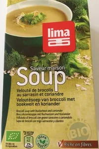 Soup velouté brocolis au sarrasin et coriandre