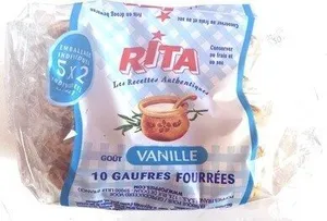 Gaufres fourrées goût Vanille