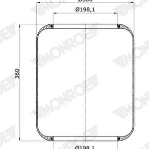 Luftbälg MONROE ASP2003
