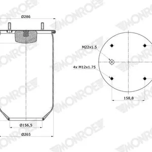 Luftbälg MONROE ASP2047