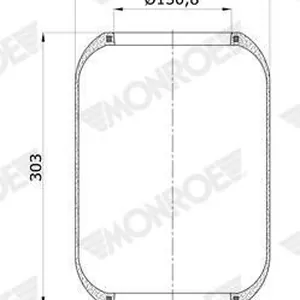 Luftbälg MONROE ASP2043