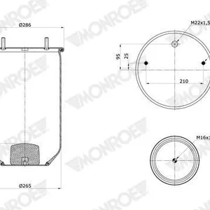 Luftbälg MONROE ASP2048