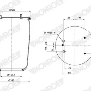 Luftbälg MONROE ASP2053