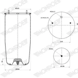 Luftbälg MONROE ASP2059