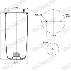 Luftbälg MONROE ASP2116