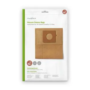 Nedis Dammsugarpåse | 10 st. | Papper | Säljs mest för: HE-Goldstar Sweefty / LG Dino | Brun
